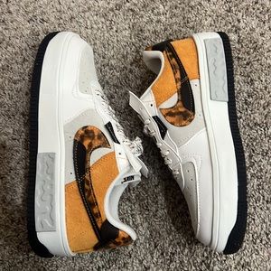 Nike Air Force 1 Fontanka Tortoise Shell Swoosh Sneaker Women's 8 BTWOT